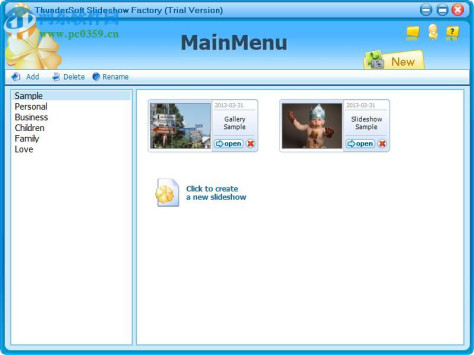 ThunderSoft Slideshow Factory 4.5.0 官方版