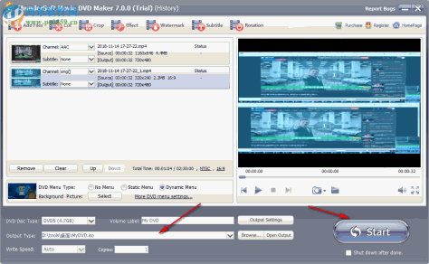 ThunderSoft Movie DVD Maker 7.0.0 免费版