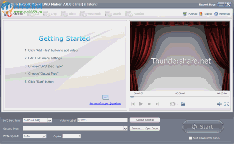 ThunderSoft Movie DVD Maker 7.0.0 免费版