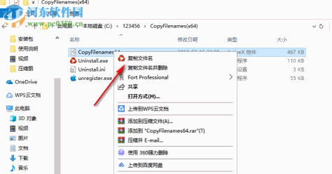 CopyFilenames(右键复制文件名) 3.1 中文版