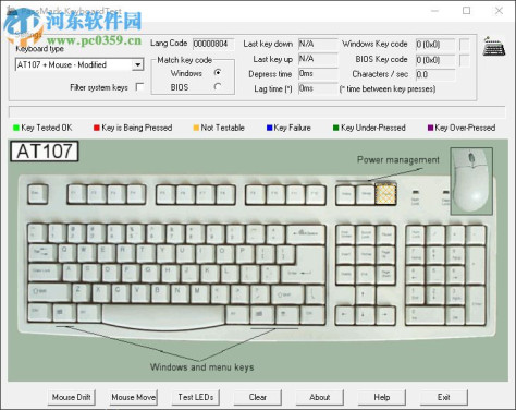 PassMark KeyboardTest下载(<a href=http://www.pc0359.cn/y/jianpancs/ target=_blank class=infotextkey>键盘测试</a>) 3.2.0 绿色汉化版