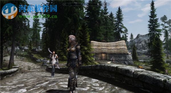 上古卷轴5重制版龙骑士铠甲MOD 绿色版