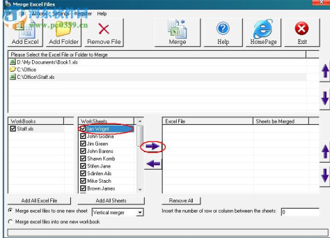 Merge Excel Files(Excel文件合并) 14.9.1 免费绿色版