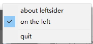 LeftSider32/64位(窗口管理工具) 1.03 绿色免费版