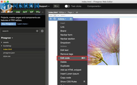 Pinegrow Web Editor for Mac(网页开发工具) 3.1 官方版