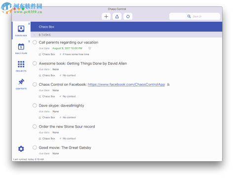 Chaos Control for Mac（gtd时间管理） 1.1.1