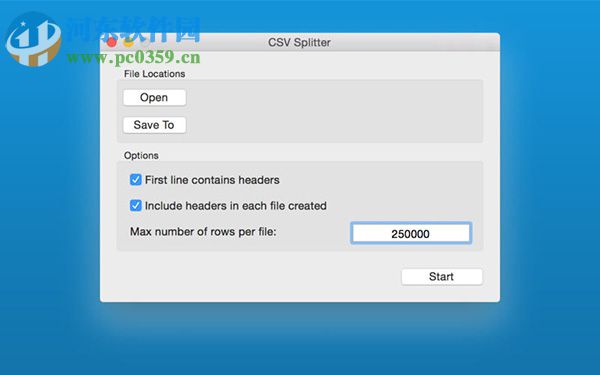 CSV Split for Mac csv文件分割器 1.1 免费版