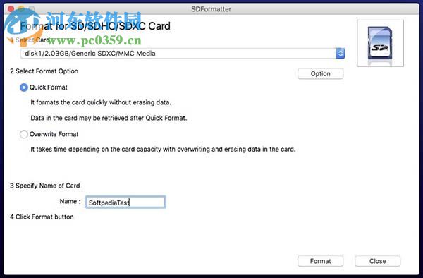 SDFormatter for Mac（sd卡修复工具） 4.0