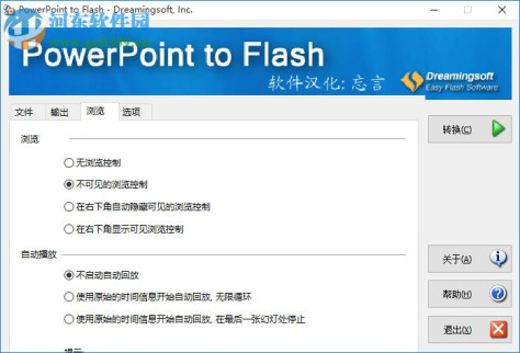 PowerPoint to FlashV2.61(ppt转换swf) 汉化绿色版