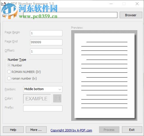 PDF添加页码工具(A-PDF Number) 1.3 官方版分享