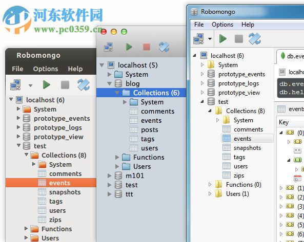 Robomongo(MongoDB/GUI管理工具) 1.1.1 Windows版 32/64位