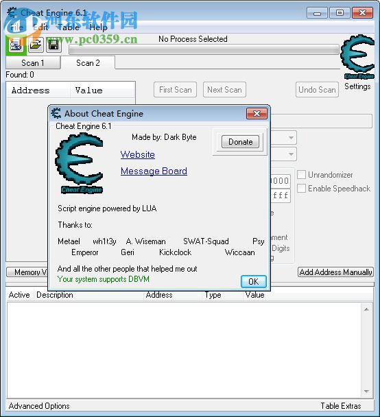 cheat engine 6.1中文版(CE修改器) 6.1 汉化版