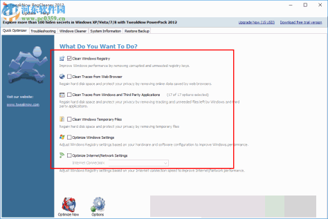 TweakNow RegCleaner Pro 7.2.6.0 绿色版