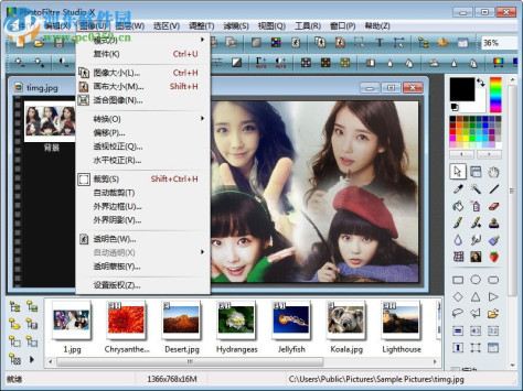 PhotoFiltre Studio X下载(图像编辑器) 10.10.1 汉化版