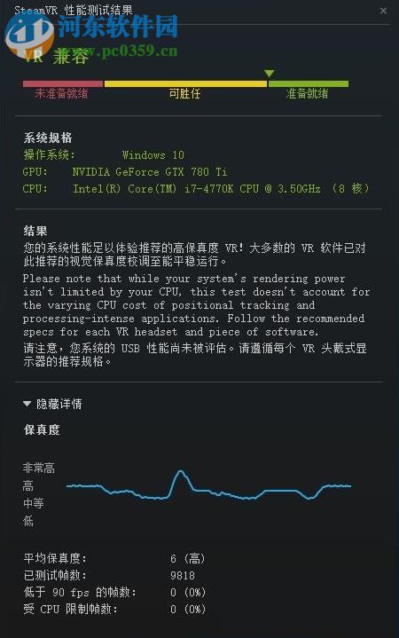 SteamVR性能测试工具 1.0 官方绿色版