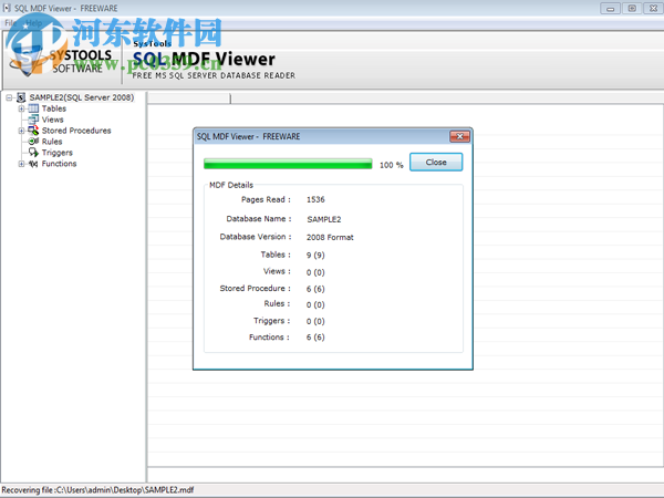 SQL MDF Viewer(mdf文件查看修改器) 1.0 汉化版