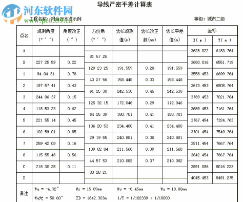 导线测量平差计算软件5.1下载 免费版