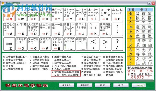 极品五笔字根表口诀 绿色免费版