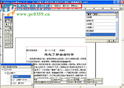 pagemaker6.5 中文免费版