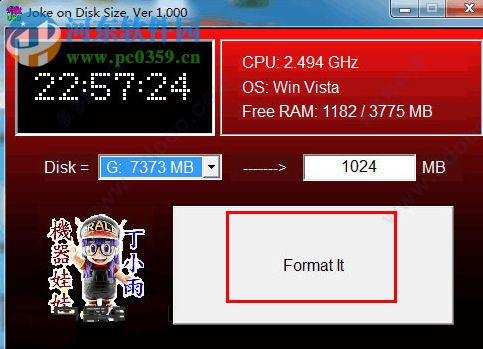 Joke on Disk Size(U盘扩容工具) 1.0 绿色版