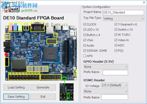 DE10-standard开发板软件 1.0.1 免费版