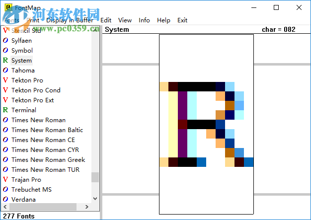 FontMap(字体设计工具) 2.41 绿色版