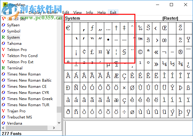 FontMap(字体设计工具) 2.41 绿色版