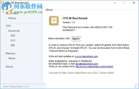 CPU-M Benchmark(CPU性能测评软件) 1.4 正式版