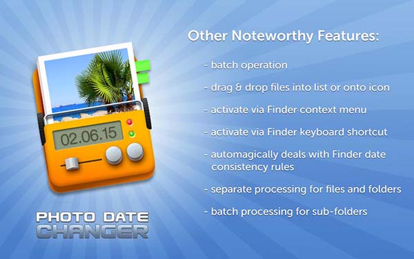 Photo Date Changer for Mac版 1.24