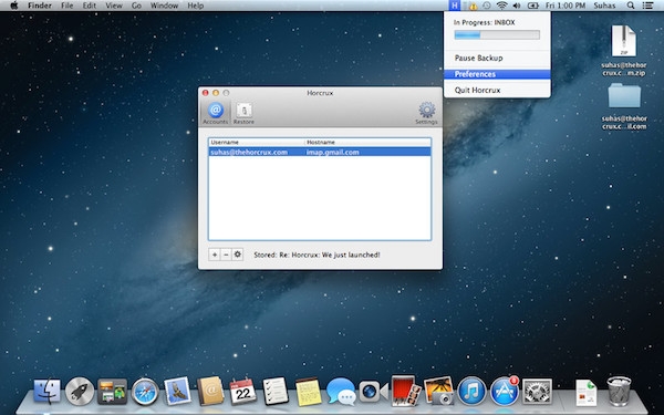 Horcrux Email Backup for mac 2.8