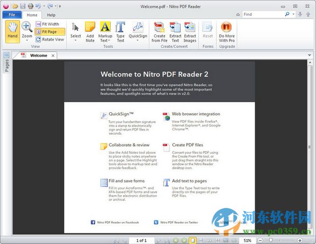 nitro pdf reader 64位 3.0 官方免费版