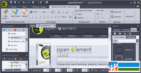 OpenElement(网页编辑器) 1.57.R8 官方版