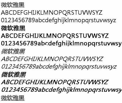 微软雅黑字体Mac版 1.0