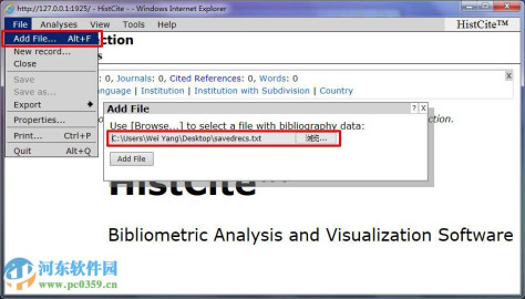 histcite(文献索引分析软件) 附使用教程 12.03.17 最新免费版