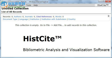 histcite(文献索引分析软件) 附使用教程 12.03.17 最新免费版