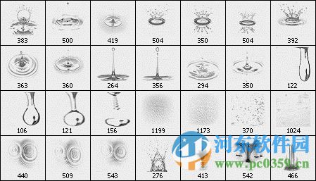 28款水滴笔刷(ps水滴效果) 2016免费版