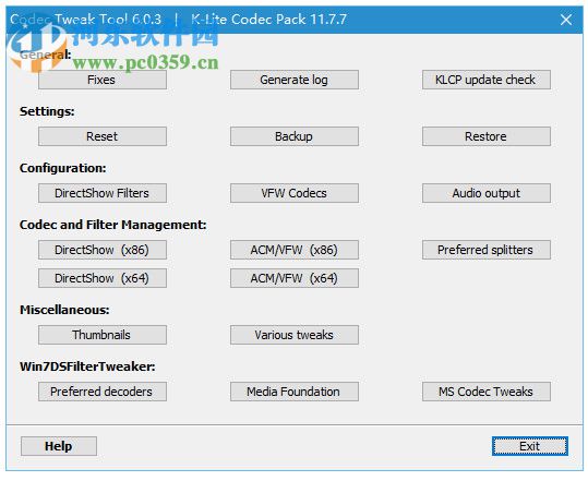 K-Lite Codec Pack Full(影音解码器)