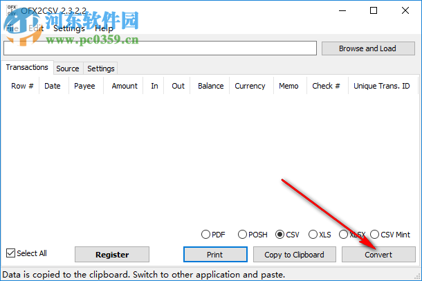 OFX2CSV(QFX转CSV工具) 2.3.2.2 官方版