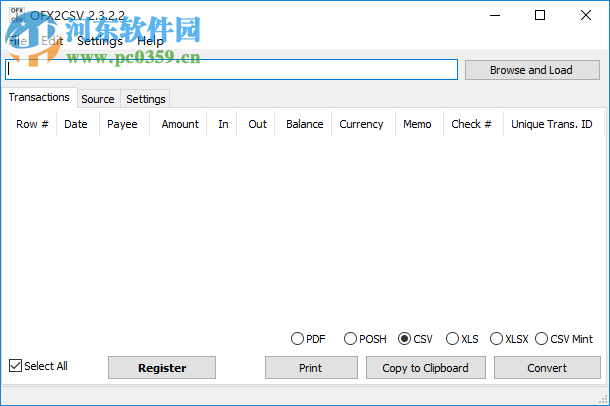 OFX2CSV(QFX转CSV工具) 2.3.2.2 官方版