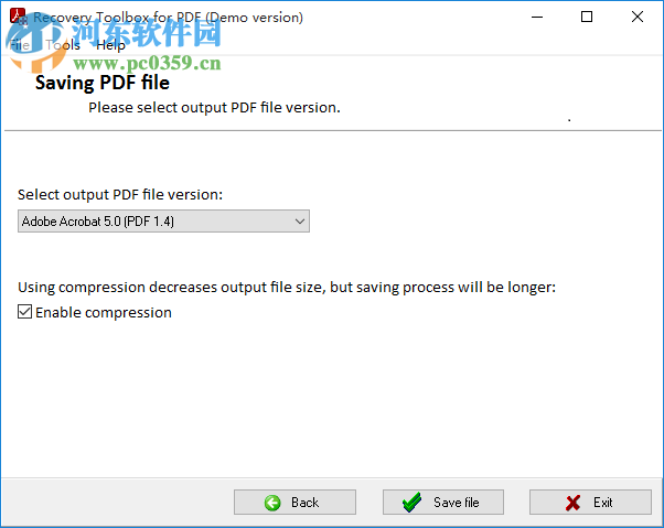 PDF文件修复工具(Recovery Toolbox for PDF) 2.0.0.0 官方安装版