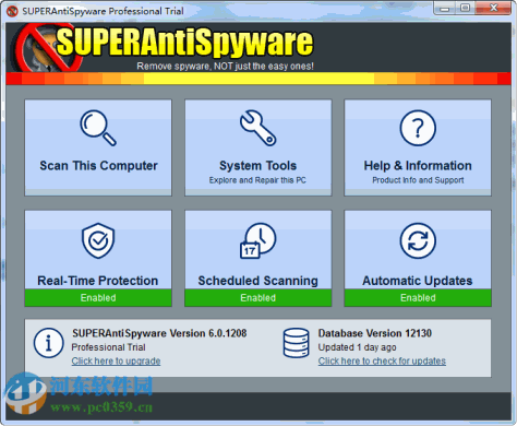 SUPERAntiSpyware Professional(木马间谍专杀) 6.0.1216  特别版