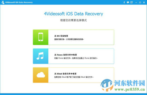 4Videosoft iOS Data Recovery(iOS<a href=http://www.pc0359.cn/s/recovery/ target=_blank class=infotextkey>数据恢复</a>工具) 8.0.5.0 免费版