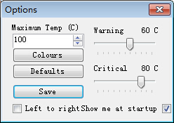 电脑硬件温度检测工具Temperature Taskbar 1.0 免费版