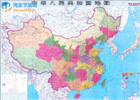 一亿像素的超高清中国地图(可用于<a href=http://www.pc0359.cn/zt/bizhi/ target=_blank class=infotextkey>桌面壁纸</a>)