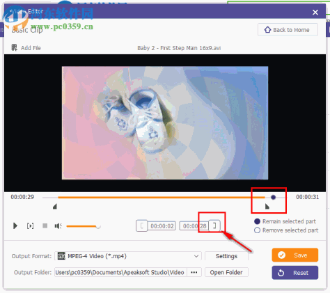 Apeaksoft Video Editor剪切视频的方法