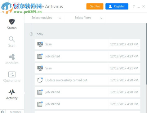 Avira Free Antivirus（小红伞杀毒软件）的使用方法