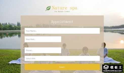自然SPA响应式网页模板