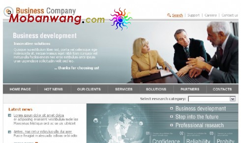金融企业商务网站模板