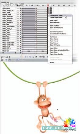 Flash cs3鼠绘教程：动画技巧之绘制猴子,PS教程,思缘教程网
