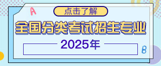 2022年全国分类考试招生专业